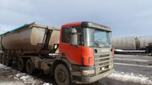 на фото: Самосвал Scania SK24 (г. Саратов)