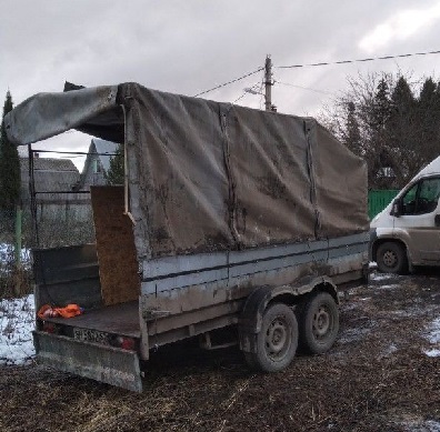 на фото: Прицеп грузовой Б/у, 2017 г. – Подольск