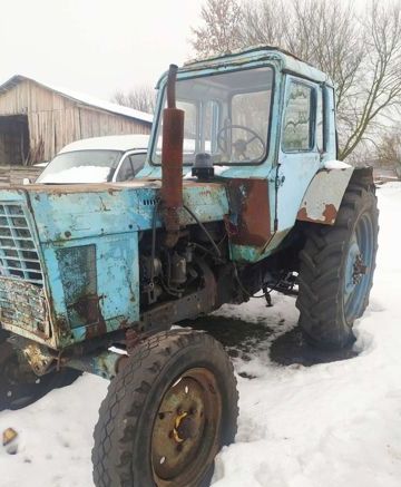 на фото: Трактор МТЗ 80, Курская область, Горшеченский р-н