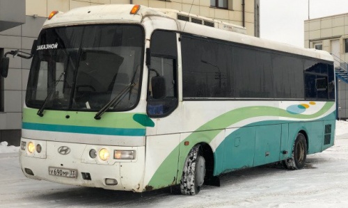 на фото: Автобус hyundai, 2008 г. - Вологда